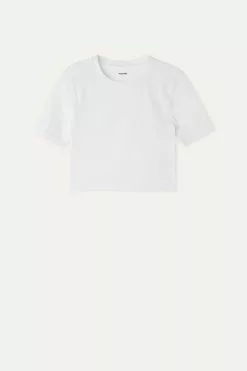 Tezenis Cotton Cropped Crew-Neck T-Shirt 9 Tezenis Cotton Cropped Crew-Neck T-Shirt -Outlet Tops Store 1MM1027001 F