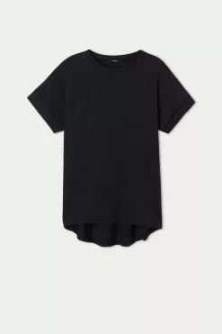 Tezenis Turned-Up Kimono Sleeve Cotton T-Shirt -Outlet Tops Store 1MM1193019 F