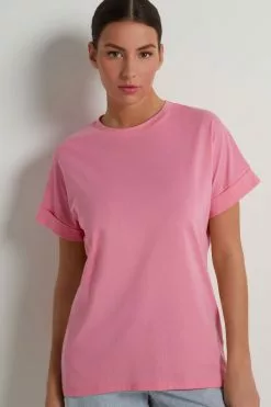 Tezenis Turned-Up Kimono Sleeve Cotton T-Shirt