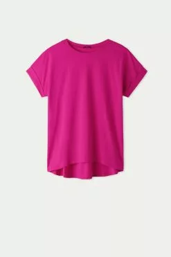 Tezenis Turned-Up Kimono Sleeve Cotton T-Shirt -Outlet Tops Store 1MM1193803V F