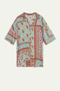 Tezenis Half-sleeve Cloth Shirt -Outlet Tops Store 1MM1270842U F