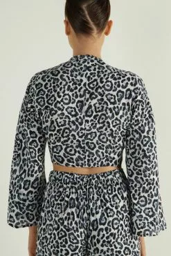 Tezenis Knotted Half Sleeve Crop Top -Outlet Tops Store 1MM1271840U BI