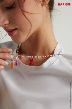 Tezenis Haribo Dropped Shoulder Crop T-Shirt -Outlet Tops Store 1MM1575348V DT1W