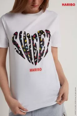 Tezenis Haribo Text T-Shirt -Outlet Tops Store 1MM1575B351V DT1W