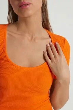 Tezenis Basic Rib Cotton Scoop Neck T-shirt 8 Tezenis Basic Rib Cotton Scoop Neck T-shirt -Outlet Tops Store 1MM1580322V DT1W