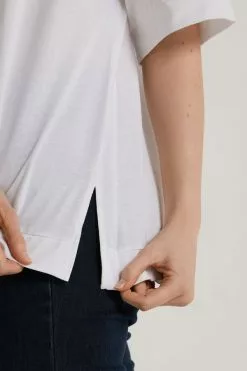 Tezenis Dropped Shoulder Cotton T-Shirt With Vents -Outlet Tops Store 1MM1590001 DT1W