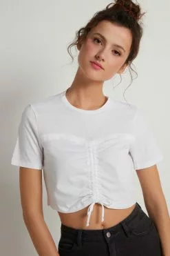 Tezenis Ruched Cotton T-shirt