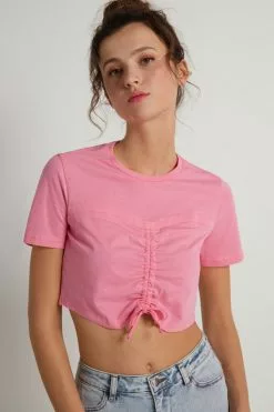 Tezenis Ruched Cotton T-shirt