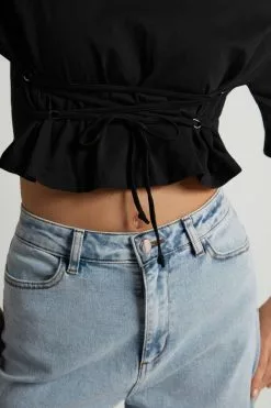 Tezenis Boxy Cotton T-shirt With Lacing 8 Tezenis Boxy Cotton T-shirt With Lacing -Outlet Tops Store 1MM1593019 DT1W