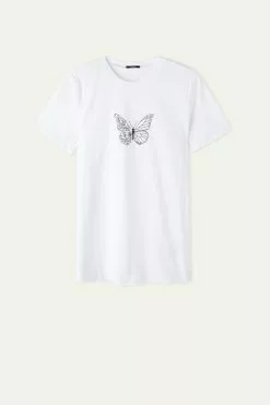 Tezenis Cotton Printed T-shirt -Outlet Tops Store 1MM199T258V F