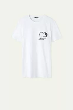 Tezenis Cotton Printed T-shirt -Outlet Tops Store 1MM199T259V F