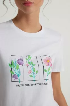 Tezenis Cotton Printed T-shirt -Outlet Tops Store 1MM199T260V DT1W