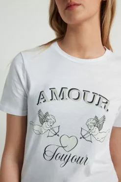 Tezenis Cotton Printed T-shirt -Outlet Tops Store 1MM199T507V DT1W