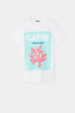 Tezenis Cotton Printed T-shirt 9 Tezenis Cotton Printed T-shirt -Outlet Tops Store 1MM199T508V F