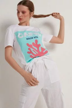 Tezenis Cotton Printed T-shirt 7 Tezenis Cotton Printed T-shirt -Outlet Tops Store 1MM199T508V M