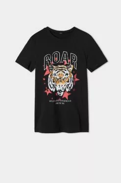 Tezenis Cotton Printed T-shirt -Outlet Tops Store 1MM199T555V F