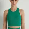 Tezenis Sleeveless Microfiber Crop Top