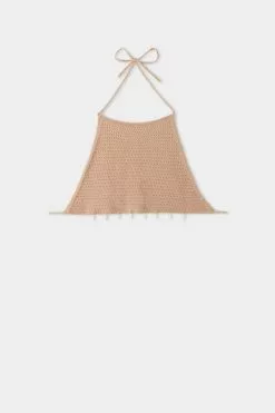 Tezenis Crocheted Cropped Tank Top With Shells