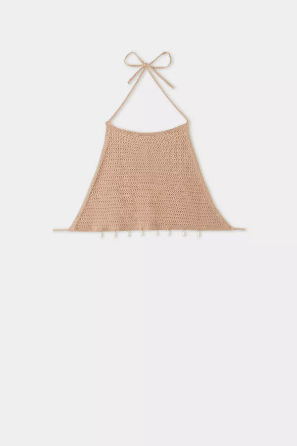 Tezenis Crocheted Cropped Tank Top With Shells 1 Tezenis Crocheted Cropped Tank Top With Shells