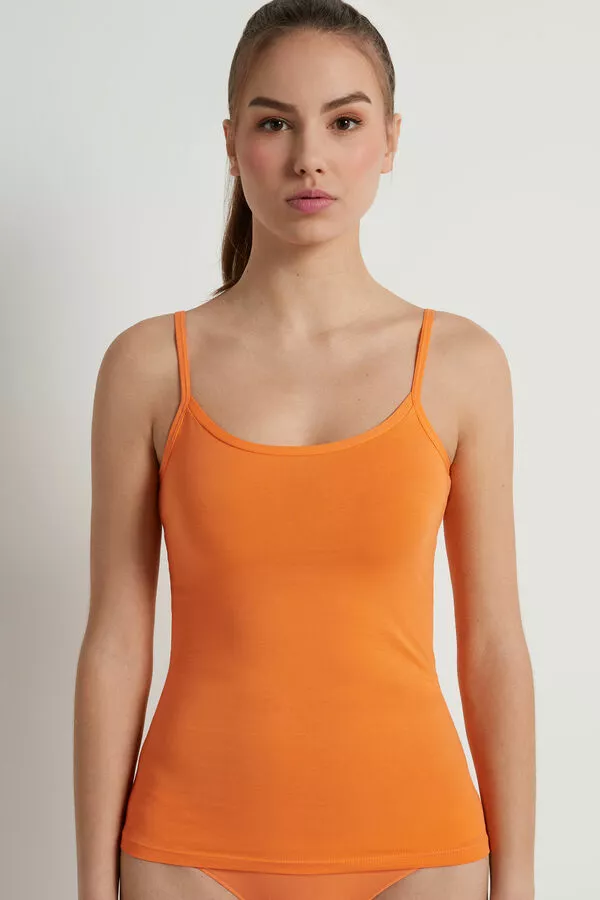 Tezenis Round-Neck Stretch Cotton Tank Top 1 Tezenis Round-Neck Stretch Cotton Tank Top