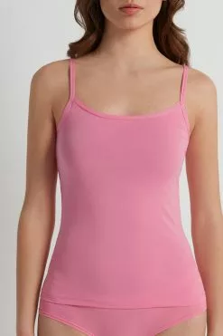 Tezenis Round-Neck Stretch Cotton Tank Top