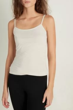 Tezenis Round-Neck Stretch Cotton Tank Top
