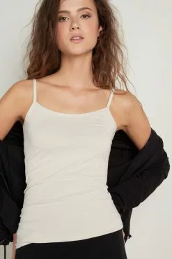 Tezenis Round-Neck Stretch Cotton Tank Top -Outlet Tops Store 1MT15A wear 3106 M