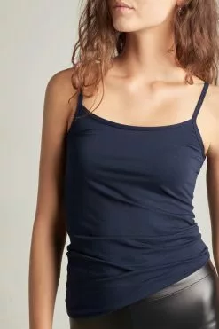 Tezenis Round-Neck Stretch Cotton Tank Top -Outlet Tops Store 1MT15A wear 624T M