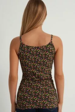 Tezenis Round Neck Tank Top In Stretch Cotton 6 Tezenis Round Neck Tank Top In Stretch Cotton -Outlet Tops Store 1MT15T275V BI