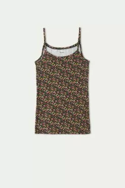 Tezenis Round Neck Tank Top In Stretch Cotton 9 Tezenis Round Neck Tank Top In Stretch Cotton -Outlet Tops Store 1MT15T275V F