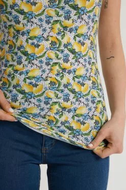 Tezenis Round Neck Tank Top In Stretch Cotton -Outlet Tops Store 1MT15T742V DT1W