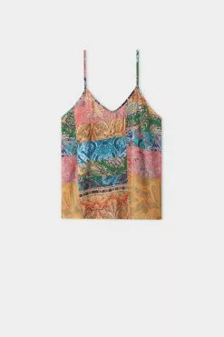 Tezenis Viscose Fabric Flared Tank Top