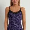 Tezenis V Neck Tank Top With Lace Insert