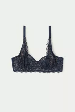 Tezenis Paris Recycled Lace Unpadded Balconette Bra -Outlet Tops Store 1RB060624T F