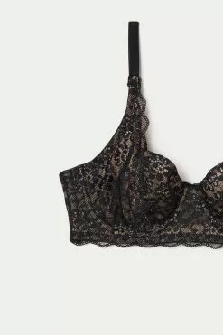 Tezenis Paris Recycled Lace Unpadded Balconette Bra -Outlet Tops Store 1RB060 019 D1