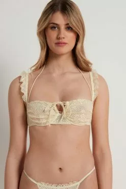 Tezenis Country Pointelle Tie Balconette Bra