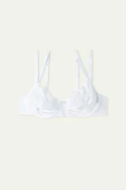 Tezenis Marry Me Lace Demi-Cup Balconette Bra -Outlet Tops Store 1RB1551001 F