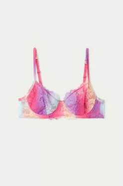 Tezenis Rainbow Lace Paris Balconette Bra -Outlet Tops Store 1RB1560278V F