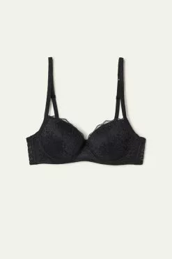 Tezenis Wien Recycled Lace Lightly Padded Balconette Bra 10 Tezenis Wien Recycled Lace Lightly Padded Balconette Bra -Outlet Tops Store 1RI060019 F
