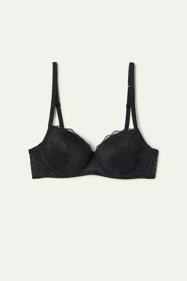 Tezenis Wien Recycled Lace Lightly Padded Balconette Bra 5 Tezenis Wien Recycled Lace Lightly Padded Balconette Bra - Image 5