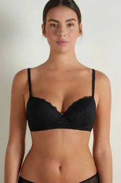 Tezenis Wien Recycled Lace Lightly Padded Balconette Bra