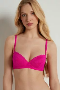 Tezenis Wien Recycled Lace Lightly Padded Balconette Bra
