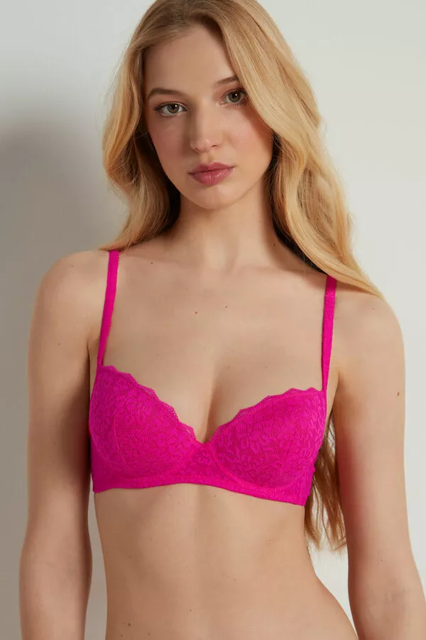 Tezenis Wien Recycled Lace Lightly Padded Balconette Bra 1 Tezenis Wien Recycled Lace Lightly Padded Balconette Bra