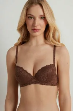Tezenis Wien Recycled Lace Lightly Padded Balconette Bra