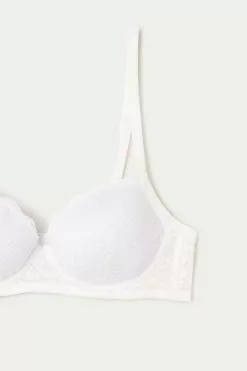 Tezenis Wien Recycled Lace Lightly Padded Balconette Bra 11 Tezenis Wien Recycled Lace Lightly Padded Balconette Bra -Outlet Tops Store 1RI060 001 D1