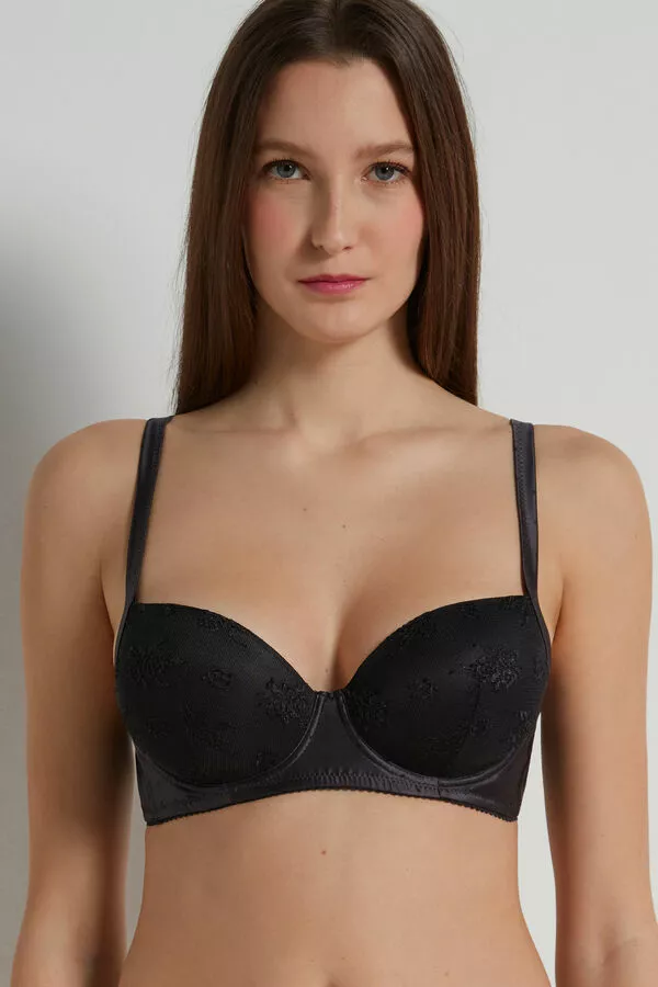 Tezenis Wien Paradise Lace Lightly Padded Balconette Bra 1 Tezenis Wien Paradise Lace Lightly Padded Balconette Bra