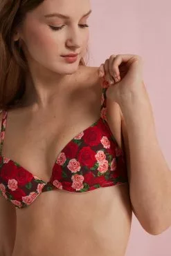 Tezenis Athens Push-Up Bra In Microfiber -Outlet Tops Store 1RP01T300V M