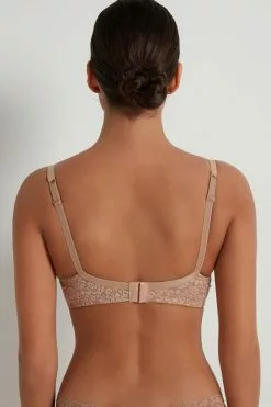 Tezenis Prague Full Cover Recycled Lace Balconette Bra -Outlet Tops Store 1RP060F1905 BI