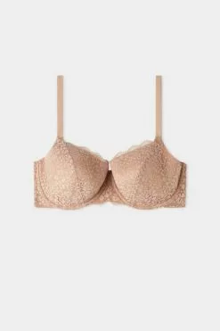 Tezenis Prague Full Cover Recycled Lace Balconette Bra -Outlet Tops Store 1RP060F1905 F