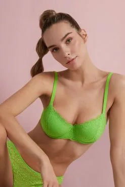 Tezenis Prague Full Cover Recycled Lace Balconette Bra -Outlet Tops Store 1RP060F308V M